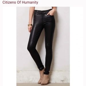Citizens of Humanity Rocket High Rise Skinny Leatherette size 27